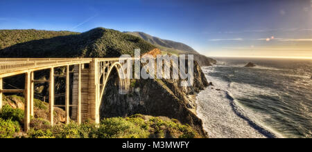 Bixby Creek Bridge USA 2015 getroffen Stockfoto