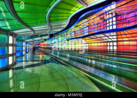 Chicago Transport Tunnel im Jahr 2015 getroffen Stockfoto