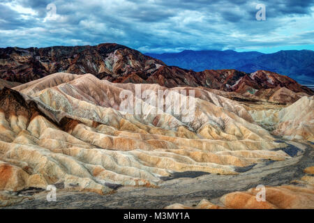 Death Valley Zabriski Point im Jahr 2015 getroffen Stockfoto