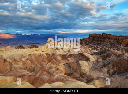 Death Valley Zabriski Point im Jahr 2015 getroffen Stockfoto