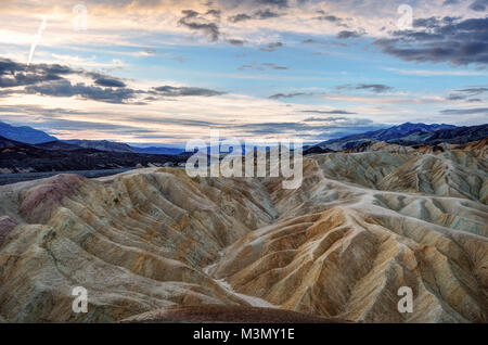 Death Valley Zabriski Point im Jahr 2015 getroffen Stockfoto