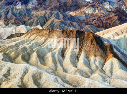 Death Valley Zabriski Point im Jahr 2015 getroffen Stockfoto