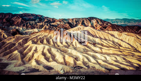 Death Valley Zabriski Point im Jahr 2015 getroffen Stockfoto