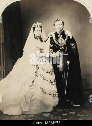 Die Hochzeit von Albert Edward, Prince of Wales (später König Edward VII) und Alexandra von Dänemark, London, 1863 Stockfoto