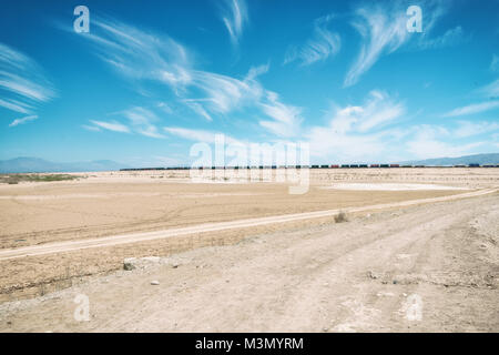 Salton Sea Kalifornien im Jahr 2015 getroffen Stockfoto