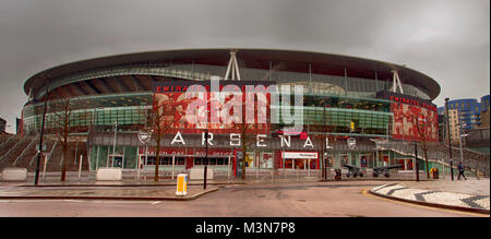 Arsenal Football Stadion Emirates, London, England, Vereinigtes Königreich. Credit: London Snapper Stockfoto