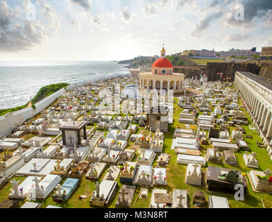 Santa Maria Magdalena de Pazzis Friedhof in San Juan, Puerto Rico Stockfoto