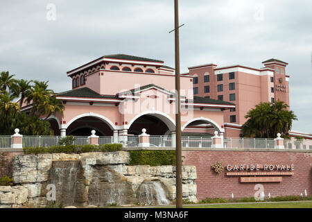 Februar 3, 2018: Orlando Florida: Das Caribe Royal Resort und Convention Center auf dem International Drive Stockfoto