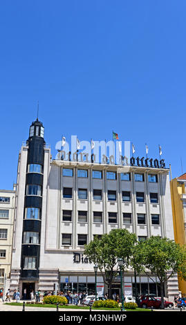 Die Tageszeitung Diario de Noticias Gebäude, Lissabon, Portugal Stockfoto