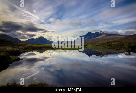 Die Cuillin Mountains wider, Isle of Skye, Schottland Stockfoto