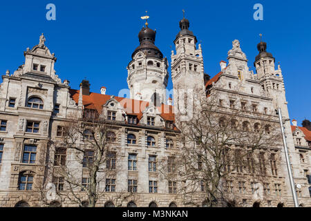 Neues Rathaus Leipzig, Deutschland Stockfoto