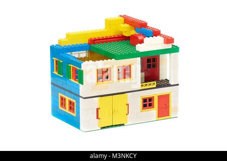 Lego Brick House Stockfoto
