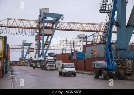 Hafen von Belfast Stockfoto