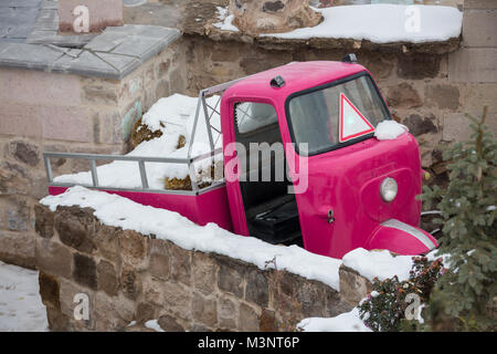 Konserven Hotel für den Winter, und es gibt keine Touristen in Kappadokien in der Türkei. Stockfoto