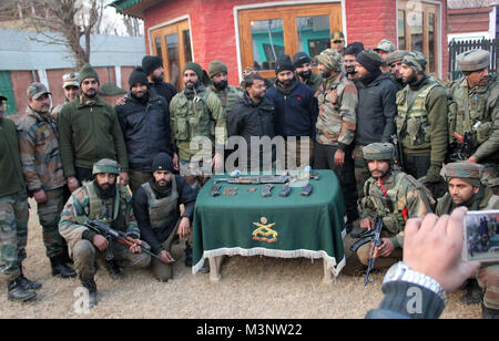 Army Men in Sopore Stadt, Baramulla, Kaschmir, Indien, Asien Stockfoto