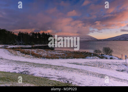 Spelga Dam im Herzen der Mourne Mountains Co., Nordirland. Stockfoto