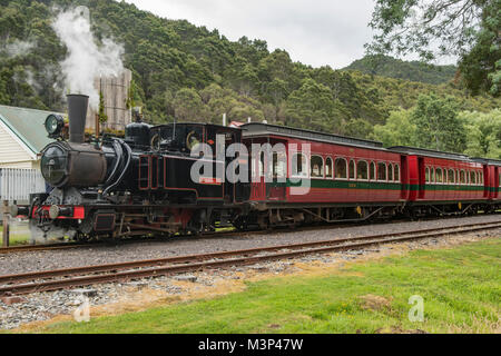 Mt Lyell Nr. 3 Dampflok, West Coast Wilderness Railway Stockfoto