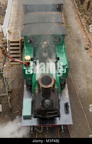 Mt Lyell Nr. 1 Lokomotive, West Coast Wilderness Railway, Rinadeena, Tasmanien, Australien Stockfoto