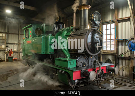 Mt Lyell Nr. 1 Dampflok, West Coast Wilderness Railway Stockfoto