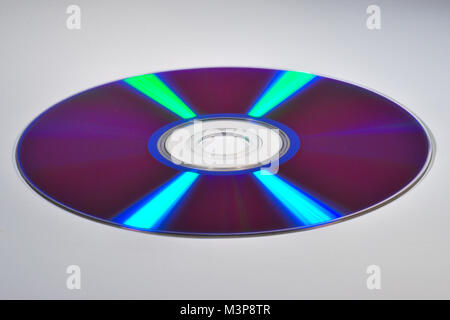 Dvd, in denen das reflektierte Licht, Spektrum Stockfoto