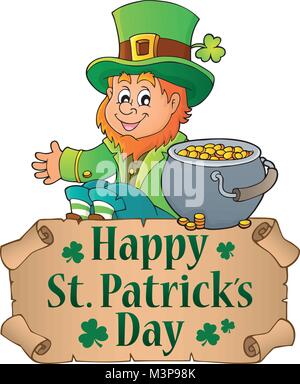 Happy St Patricks Day Thema 5-eps 10 Vector Illustration. Stock Vektor