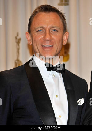 Los Angeles, Ca, United Zustände. 22 Feb, 2009. Der britische Schauspieler Daniel Craig stellt in der Presse während der 81. jährlichen Academy Awards im Kodak Theater in Los Angeles, CA, United Zustände, 22. Februar 2009. Credit: Hubert Boesl | Verwendung weltweit/dpa/Alamy leben Nachrichten Stockfoto