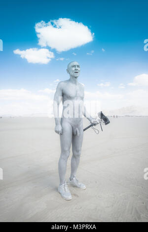 Black Rock Desert, USA - 2. September 2016: Burning Man 2015 getroffen Stockfoto