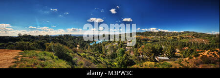 Los Angeles aus Hollywood Hill im Jahr 2015 getroffen Stockfoto