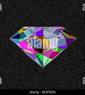 Grau und abstrakte Crystal Stock Vektor