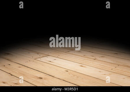 Plank Holz Boden Textur Perspektive Hintergrund für die Anzeige oder Montage von Produkt, Mock up Vorlage für Ihr Design. Stockfoto