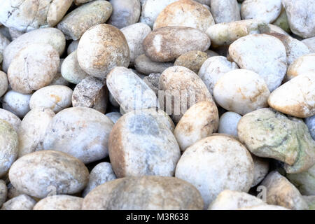 Natürliche abstrakte glatten runden Kieselsteinen meer Textur Hintergrund Stockfoto