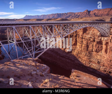 Navajo Bridge in der Nähe von Lees Ferry, Arizona, Vereinigte Staaten von Amerika Stockfoto