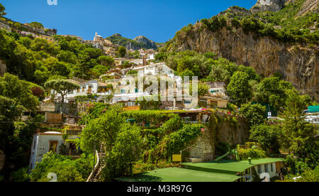 Positano Dorf an der Amalfiküste in Italien Stockfoto