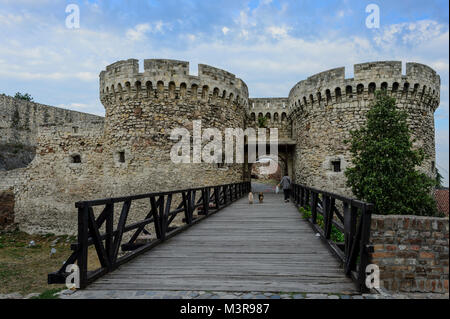 Festung Kalemegdan, Belgrad Stockfoto