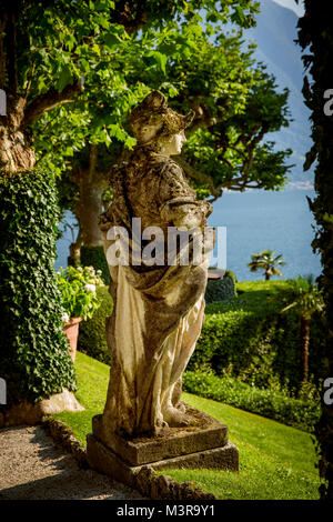 Garten der Villa del Balbianello in Lenno am Comer See Stockfoto