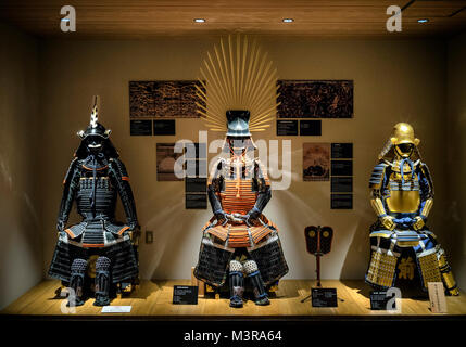 Japan, Insel Honshu, Kanto, Tokio, Samurai Museum, Rüstung. Stockfoto