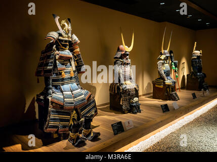 Japan, Insel Honshu, Kanto, Tokio, Samurai Museum, Rüstung. Stockfoto