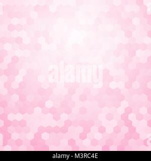 Hell rosa Hintergrund Sechskant Stock Vektor
