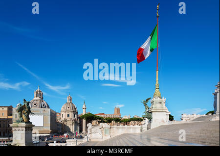 Treppe von Vittoriano Palace in Rom, Italien Stockfoto