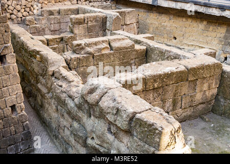 Ruinen der griechischen Mauern Neapel, Italien Stockfoto