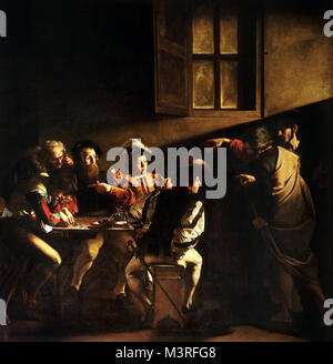 Caravaggio, die Berufung des heiligen Matthäus (1599 - 1600) Stockfoto