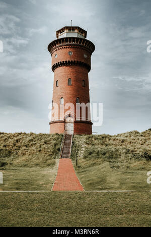 Der alte Leuchtturm auf der Insel Borkum Deutschland Stockfoto