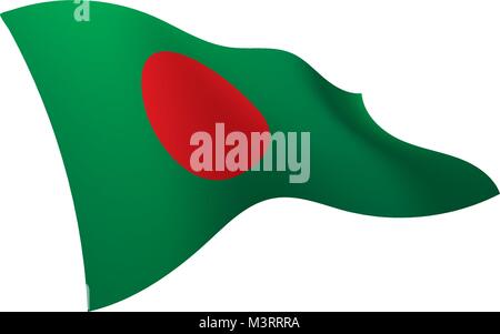 Bangladesch Flagge, Vektor, Abbildung Stock Vektor