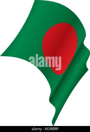 Bangladesch Flagge, Vektor, Abbildung Stock Vektor