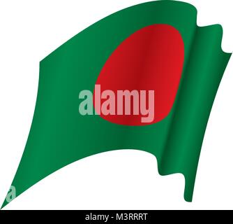Bangladesch Flagge, Vektor, Abbildung Stock Vektor