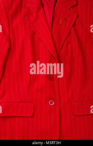 Close Up, Buchse, rot, elegante Jacke. Stockfoto