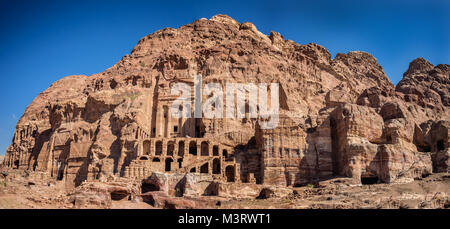 Wohnungen Wohnungen in Petra verlorene Stadt in Jordanien Stockfoto