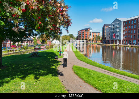 Chester canal Port, 18. Jahrhundert, Transport, Telford, Stadtzentrum Chester, England, Stockfoto