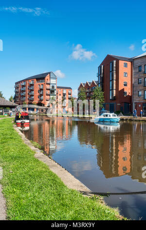 Chester canal Port, 18. Jahrhundert, Transport, Telford, Stadtzentrum Chester, England, Stockfoto