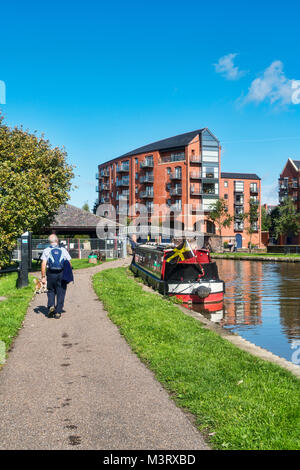 Chester canal Port, 18. Jahrhundert, Transport, Telford, Stadtzentrum Chester, England, Stockfoto